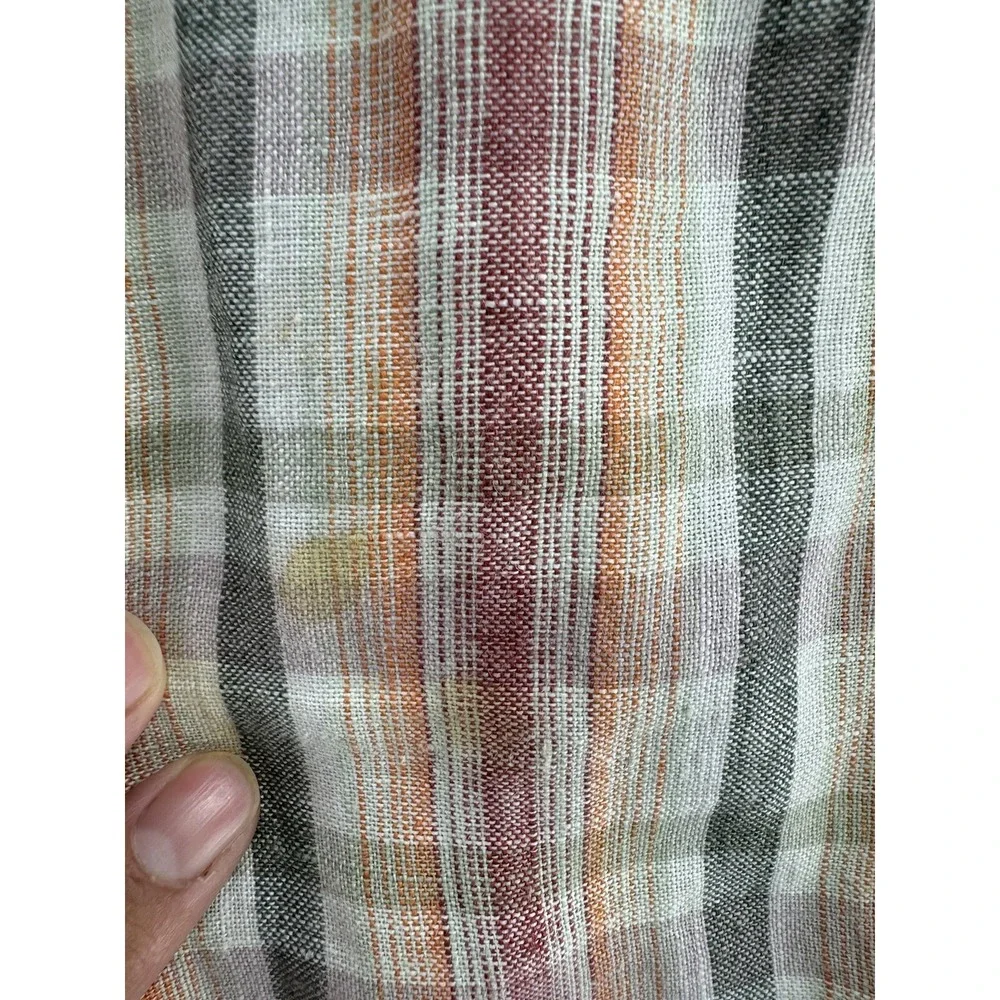 Tommy‎ Bahama Mens 100% Linen Chino Shorts Tag 36 Actual Size 38 Tropical Plaid